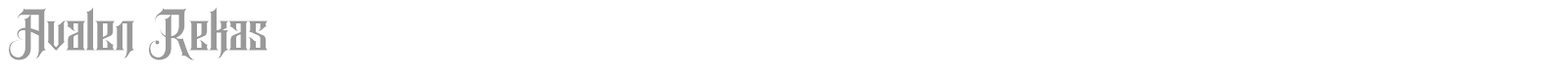 Avalen Rekas font preview